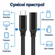 Удлинитель USB 3.2 Gen2 Type-C 20 Гбит/с 100 Вт Stone переходник адаптер (ST-TCMF-2M) - изображение 6
