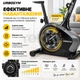 Магнітний вертикальний велотренажер фітнес-велосипед Urbogym із системою електромагнітного опору до 130 кг електромагнітний велотренажер Yellow - зображення 2