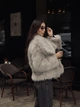 Шуба вкорочена - Classyme - S - Світло-сірий - (22sh) - зображення 1