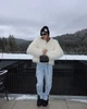 Шуба под ламу без воротника - Classyme - L - Бежевый - (43sh) - изображение 3