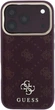 Etui na smartfon Guess Peony 4G Small Logo MagSafe do Apple iPhone 18 Pro Max / Apple iPhone 17 Pro Max Burgundy (3666339654153) - obraz 3