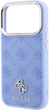 Чохол для смартфона Guess Peony 4G Small Logo MagSafe для Apple iPhone 18 Pro Max / Apple iPhone 17 Pro Max Light Blue (3666339654191) - зображення 5