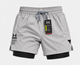 Шорты Under Armour 2 в 1 серый L - изображение 5