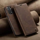Чохол-книжка CaseMe із нубуку для Xiaomi Redmi Note 11 Pro Темно-коричневий - зображення 10