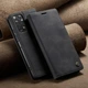 Чехол-книжка CaseMe из нубука для Xiaomi Redmi Note 11/11s Чёрный - изображение 2