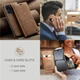 Чехол-книжка CaseMe из нубука для Xiaomi Mi 13 Lite Светло-коричневый - изображение 3