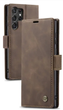 Чехол-книжка CaseMe из нубука для Samsung S25 Ultra Тёмно-коричневый - изображение 1