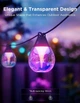 Zestaw lampek LED Govee H7025 Outdoor Clear Bulb String Lights 15 m RGBIC WI-FI/Bluetooth Ciepły biały (6974316995890) - obraz 15