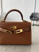 Сумка Hermès ручной работы со всеми логотипами. Телячья кожа Swift, 19 см - изображение 2