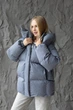 Зимова куртка Mila Nova К-404 48 сірий - зображення 1