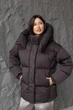 Зимова куртка Mila Nova К-404 48 шоколад - зображення 1