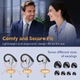 Беспроводная Bluetooth-гарнитура Swiitech с двумя микрофонами и шумоподавлением для телефонов, ПК, iOS и Android - изображение 4