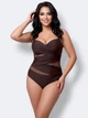 Женский цельный купальник Fuba 2105-1 коричневый 54 (3XL) - изображение 1