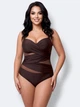 Женский цельный купальник Fuba 2105-1 коричневый 54 (3XL) - изображение 4