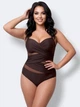 Женский цельный купальник Fuba 2105-1 коричневый 54 (3XL) - изображение 7