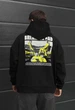 Чоловіча кофта стаф чорна оверсайз на флісі базова Staff bad oversize fleece L (405235) - зображення 1