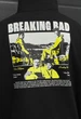 Чоловіча кофта стаф чорна оверсайз на флісі базова Staff bad oversize fleece L (405235) - зображення 3