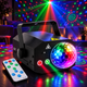 Лазерный проектор-диско шар 2 в 1, RGB светоэффекты, пульт ДУ до 10 м, черный - изображение 5