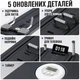 Складна чорна фітнес-дошка до 200 кг MM3000 розміром 106 × 41 см із гумками для тренувань рук, багатофункціональний домашній реформер для пілатесу та вправ для преса й ніг із таймером і тримачем телефона - зображення 3