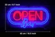 Неоновая LED вывеска OPEN Bar 42×22 см, световая табличка для бара, паба и ресторана, USB - изображение 3