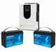 Комплект інвертор No Brand WX1252 i 2 акумулятори LiFePO4 12.8V (2104618905) - изображение 1