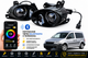 Линзованные противотуманные LED-фары Caddy III 2004-2010 фольксваген кадди, управление с телефона - изображение 1