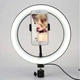 Кільцева лампа Ring Fill Light 26 см чорна 14 Вт, штатив 2,1 м - изображение 3