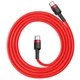 Дата-кабель Baseus Cafule Type-C - Type-C PD 60W 2м плетеный красный - изображение 3