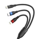Кабель 3mk Hyper Cable N-SERIES 3 in 1 USB-A / Lightning / Micro 1.2m Black (5903108681995) - изображение 10