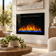 Электрокамин ArtiFlame 1800 Вт до 30 м² 3D пламя настенный встраиваемый Обогреватель с пультом цифровым термостатом таймером звуком горения для дома - изображение 7