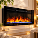 Электрокамин ArtiFlame 1800 Вт до 30 м² 3D пламя настенный встраиваемый Обогреватель с пультом цифровым термостатом таймером звуком горения для дома - изображение 2