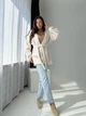 Кардиган AO711 Молочный Oversize S-L 5146260 - изображение 1