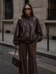 Бомбер куртка з еко шкіри розмір M Zara 2969/241/832 - изображение 3
