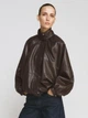Бомбер куртка з еко шкіри розмір M Zara 2969/241/832 - изображение 7