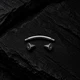 Титановая серьга микробанан Asteel конус 3 мм длина 8 мм - изображение 2