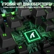 Магнітна клавіатура Attack shark R98HE Black-green, ENG+UA, 8000Hz/s, Switch 0.005mm, Rapid Trigger, RGB Підсвічування - изображение 4