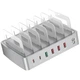 Мультизарядная док-станция Addap MCS-H881 72W на 6 USB портов серебристая - изображение 14