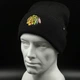 Зимняя черная шапка 47 Brand Chicago Blackhawks H-HYMKR04ACE-BKA - изображение 1