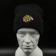 Зимняя черная шапка 47 Brand Chicago Blackhawks H-HYMKR04ACE-BKA - изображение 7