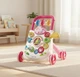 Ходунки детские 2-in-1 Baby Activity Walker музыка, противоскользящие колеса, регулировка скорости, шестерни, геометрический сортер, подсветка, пальчиковые игры Розовый (1688-160/02) - изображение 14