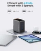 Сетевое зарядное устройство для телефона GaN 140W с дисплеем на 4 порта 3USB-C + USB-A Vention DASH PRO GaN5.0 Charger with Smart Display Titanium Gray - изображение 6