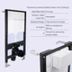 Готовое решение Qtap для ванной комнаты: подвесной унитаз Jay Rimless 485x360x320 + комплект инсталляции Standard (круглая кнопка Black) - изображение 4