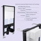 Готовое решение Qtap для ванной комнаты: подвесной унитаз Swan Rimless 520x360x320 + комплект инсталляции Standard (круглая кнопка Black) - изображение 4