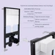 Готовое решение Qtap для ванной комнаты: подвесной унитаз Crow Rimless 520x360x290 + комплект инсталляции Standard (линейная кнопка White) - изображение 4