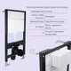 Готовое решение Qtap для ванной комнаты: подвесной унитаз Jay Ultra Quiet 485x360x320 + комплект инсталляции Standard (линейная кнопка Chrome) - изображение 4