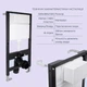 Готовое решение Qtap для ванной комнаты: подвесной унитаз Robin Ultra Quiet 520x365x365 + комплект инсталляции Standard (линейная кнопка Chrome) - изображение 4