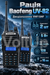Набір 2 шт рацій Baofeng UV-82 дводіапазонних VHF/UHF 136–174/400–520 МГц 5 Вт з гарнітурами Dual PTT - зображення 1