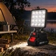 Прожектор фонарь 16 LED на аккумуляторе 48V 2.0Ah с 2 USB-портами - изображение 7