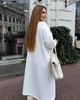 Женский кардиган теплый удлиненный из альпаки с поясом 60/62, Белый (VL_1112_30) - изображение 8