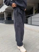 Спортивный костюм из флиса воротник стойка 1003 K5 fashion 42-44 графит - изображение 3